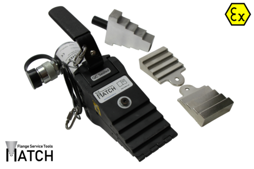 Hydrauliczny rozpierak do kołnierzy (HSW15TEX Single Kit), blok bezpieczeństwa oraz para bloków schodkowych
