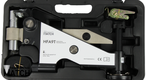 Hydraulic flange alignment tool (HFA9 kit) in transport case