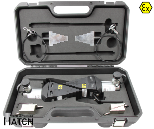 Hydraulic flange spreader (HSW15TEX Twin) in transport case